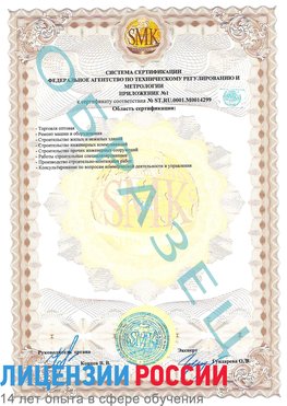 Образец сертификата соответствия (приложение) Калининград Сертификат ISO 14001